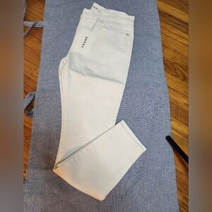 FRAME White Denim, Size 29 Skinny Jeans